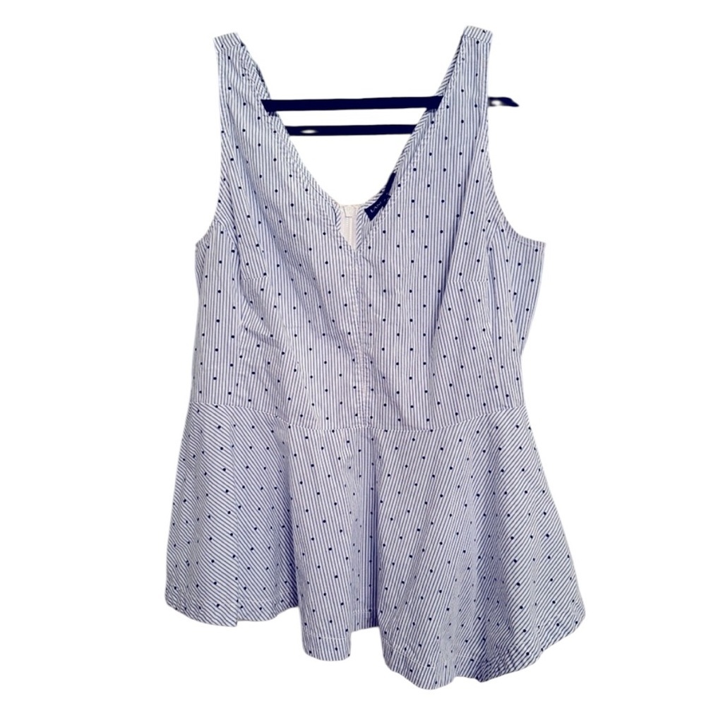 Lane Bryant Fit & Flare A-symmetrical Sleeveless Top